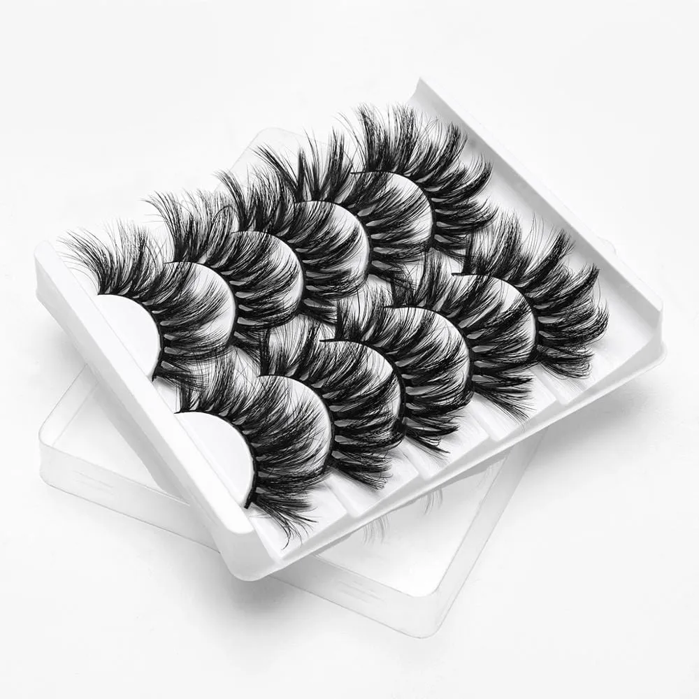 5 Pairs 3D Mink Lashes False Natural Long Eye Lashes