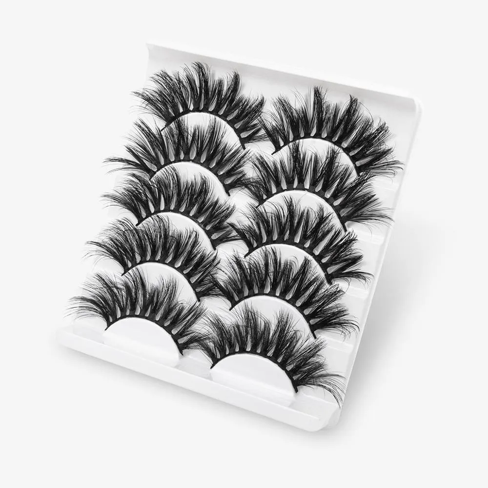 5 Pairs 3D Mink Lashes False Natural Long Eye Lashes