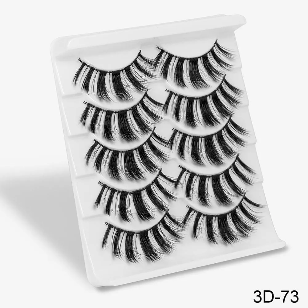 5 Pairs 3D Mink Lashes False Natural Long Eye Lashes