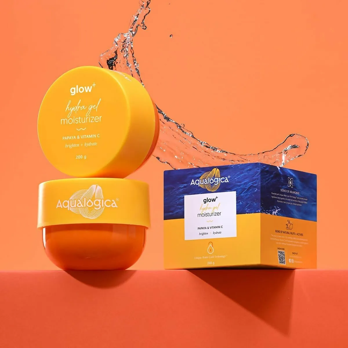 Aqualogica Hydra Glow Duo - Glow  Dewy Sunscreen   Glow  Hydra Gel Moisturizer