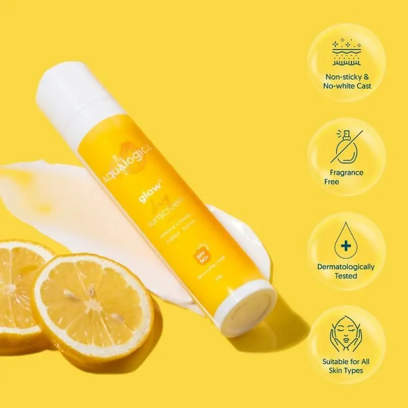 Aqualogica Hydra Glow Duo - Glow  Dewy Sunscreen   Glow  Hydra Gel Moisturizer