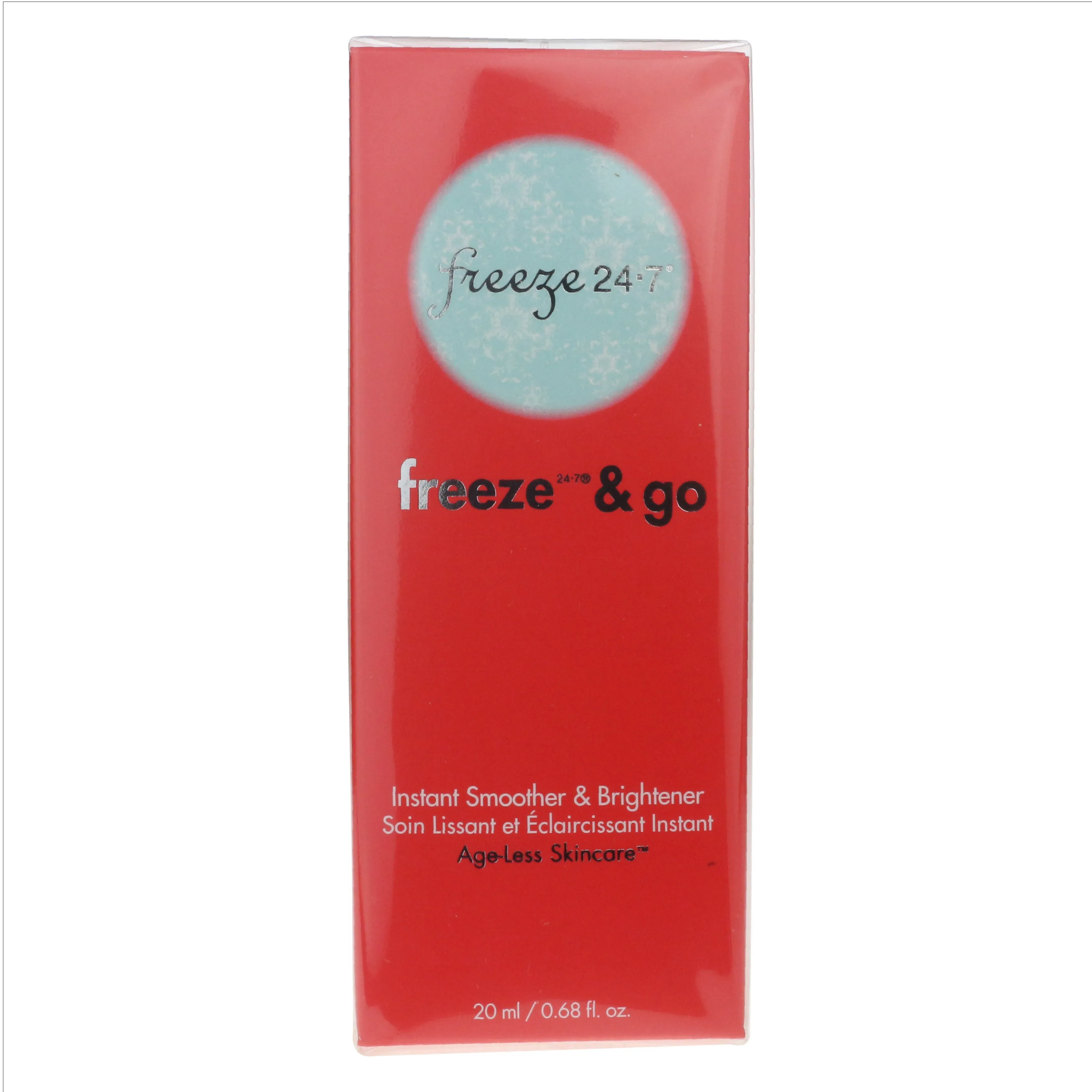 Freeze 24.7 Freeze & Go Instant Smoother & Brightener 0.68oz/20ml New In Box