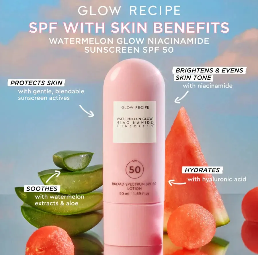Glow Recipe Watermelon Glow Niacinamide SPF 50 Sunscreen 50ml