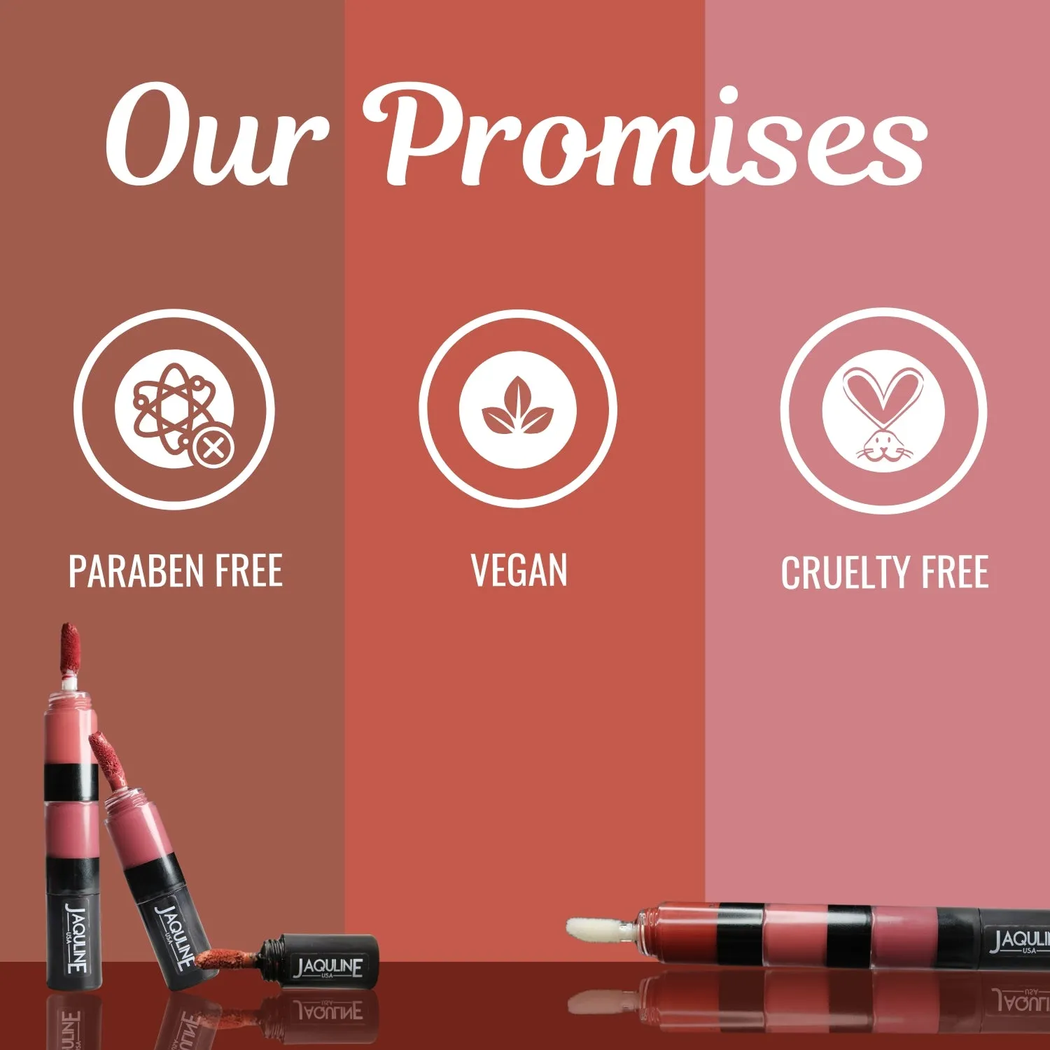 Jaquline USA Stack Attack 4 in 1 Liquid Lipstick-Boss Bold (Bold Pink  Bold Brown  Bold Red  Transparent Gloss) 4ml Light Weight, Long Lasting Hydration, 8 Hrs Stay