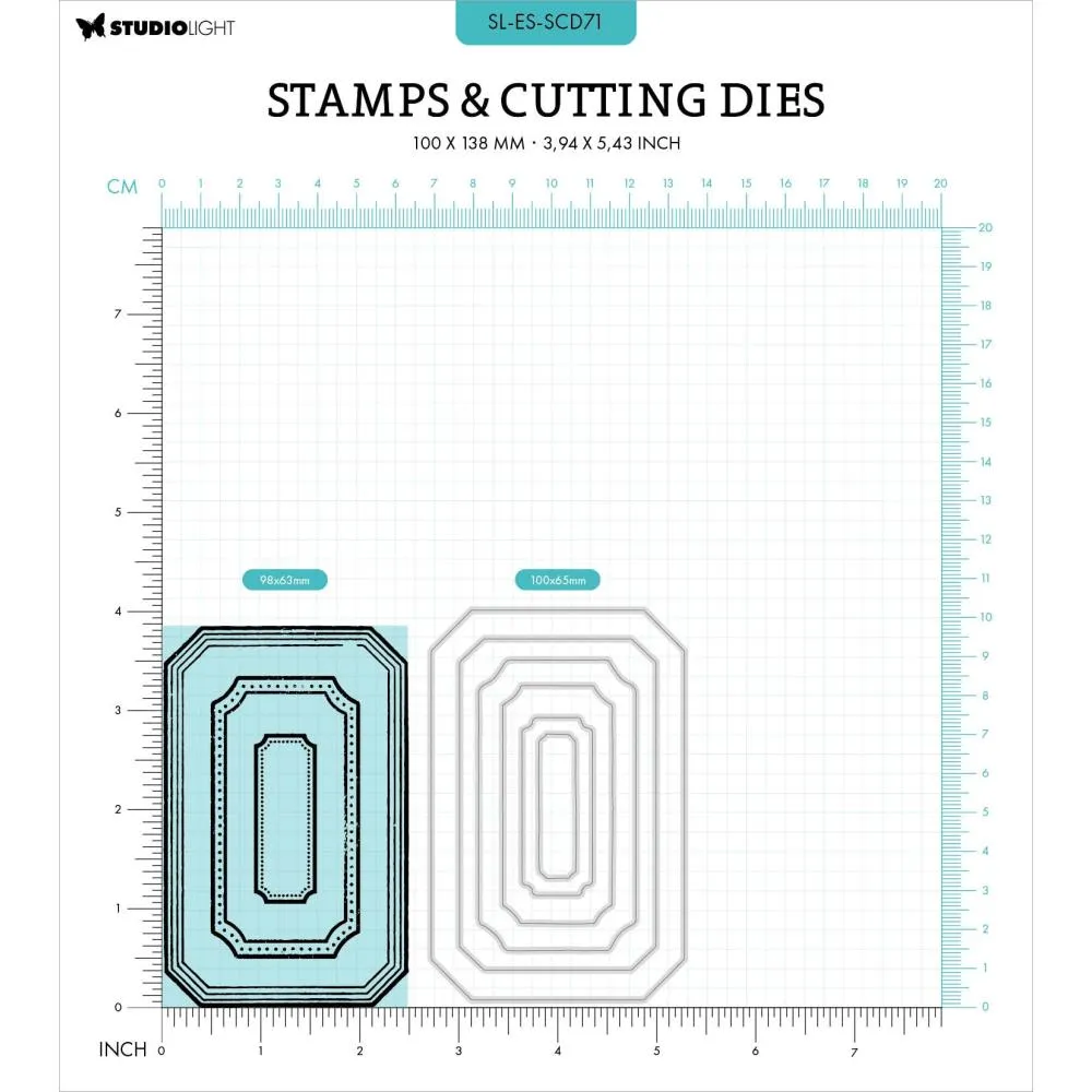 Label Frames Nesting Die   Stamp Set No. 71