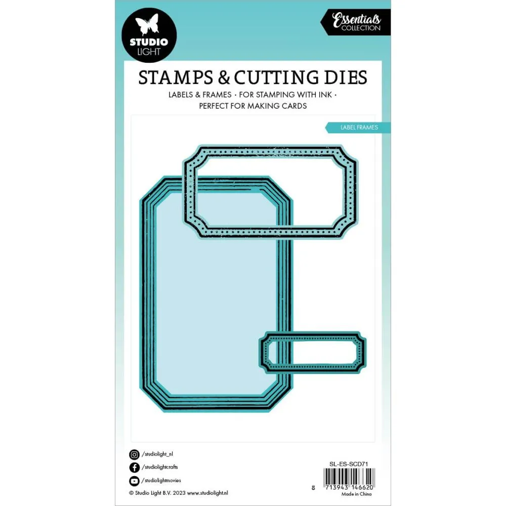 Label Frames Nesting Die   Stamp Set No. 71