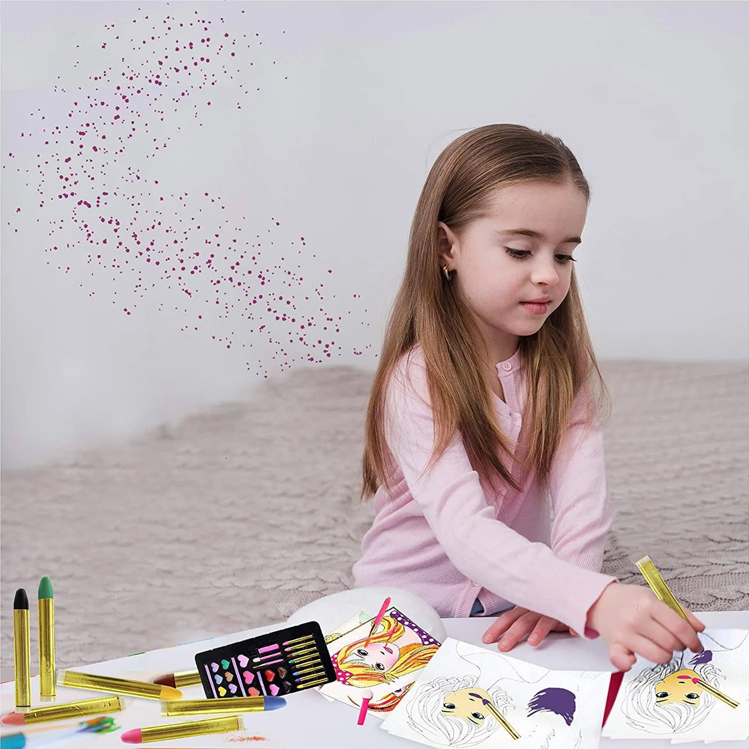 Lil Me Makeup Artist Sketch Set with 10 Design Sketch Sheets