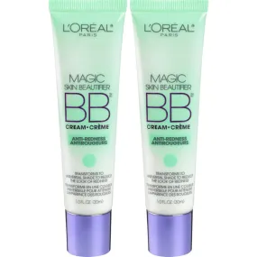 L'Oréal Paris Makeup Magic Skin Beautifier Anti-Redness BB Cream Tinted Moisturizer, 1 Ounce