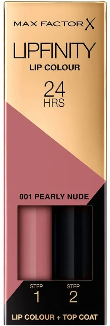 Max Factor Lipfinity Long-Lasting Two Step Lipstick - 1 Pearly Nude, 4.2g
