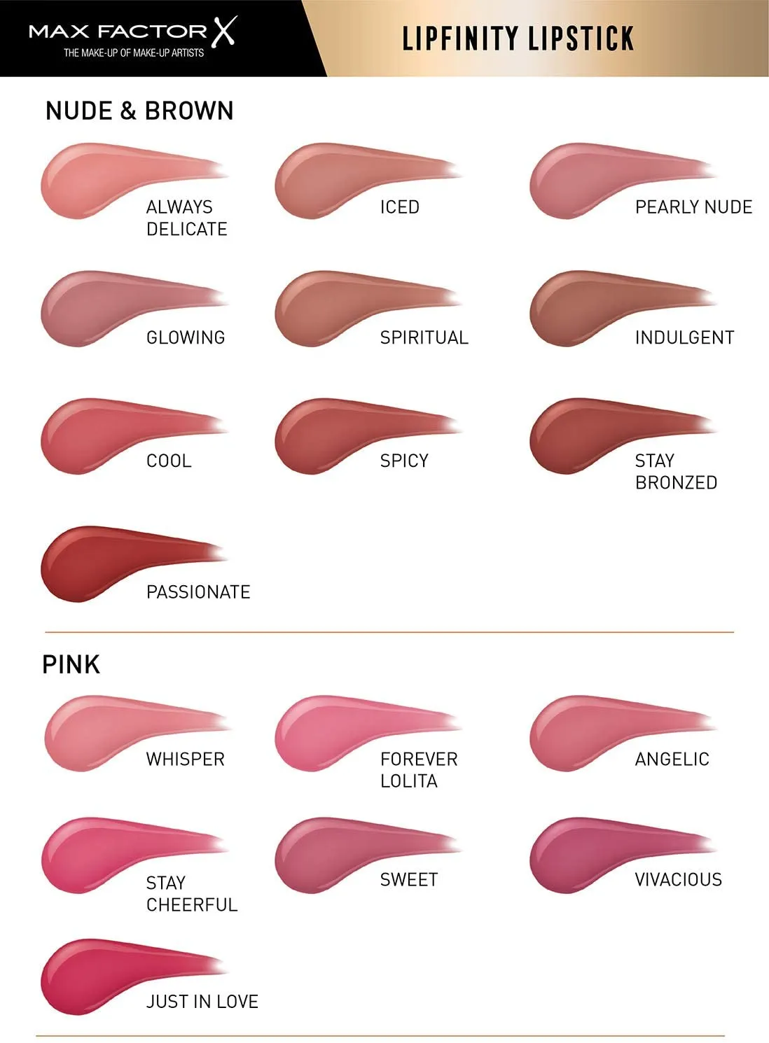 Max Factor Lipfinity Long-Lasting Two Step Lipstick - 1 Pearly Nude, 4.2g