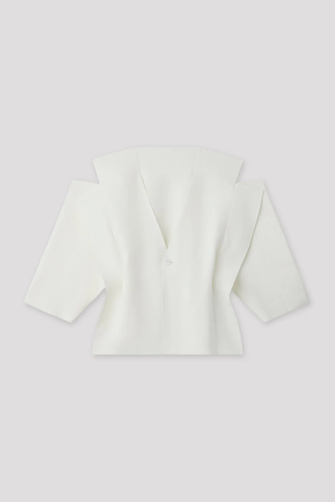 MILAN CREASE COLLARLESS JACKET