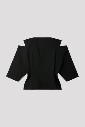 MILAN CREASE COLLARLESS JACKET