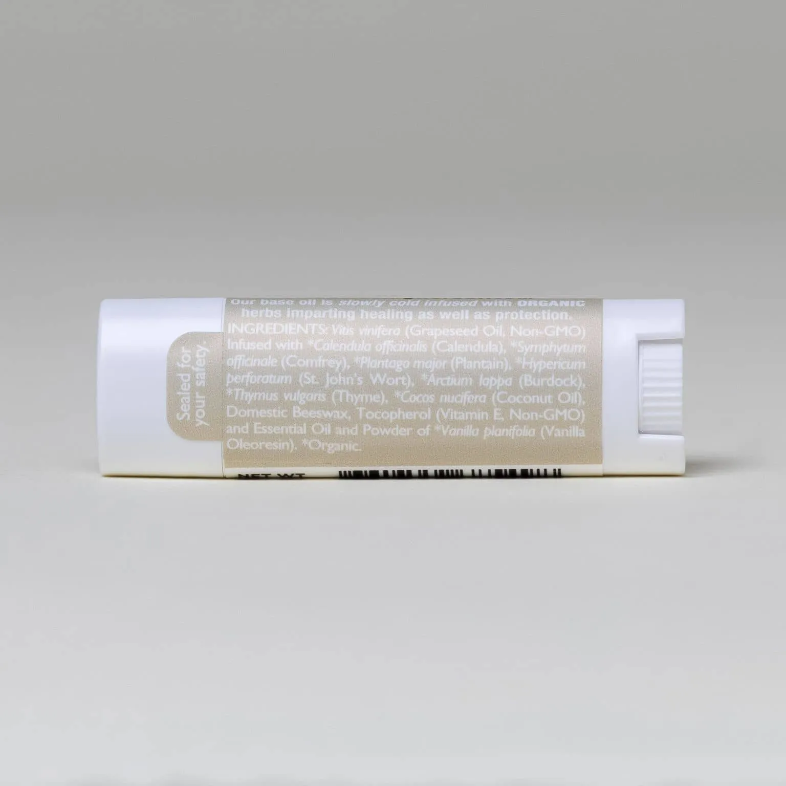 Natural Lip Balm, Herbal Infused, Vanilla