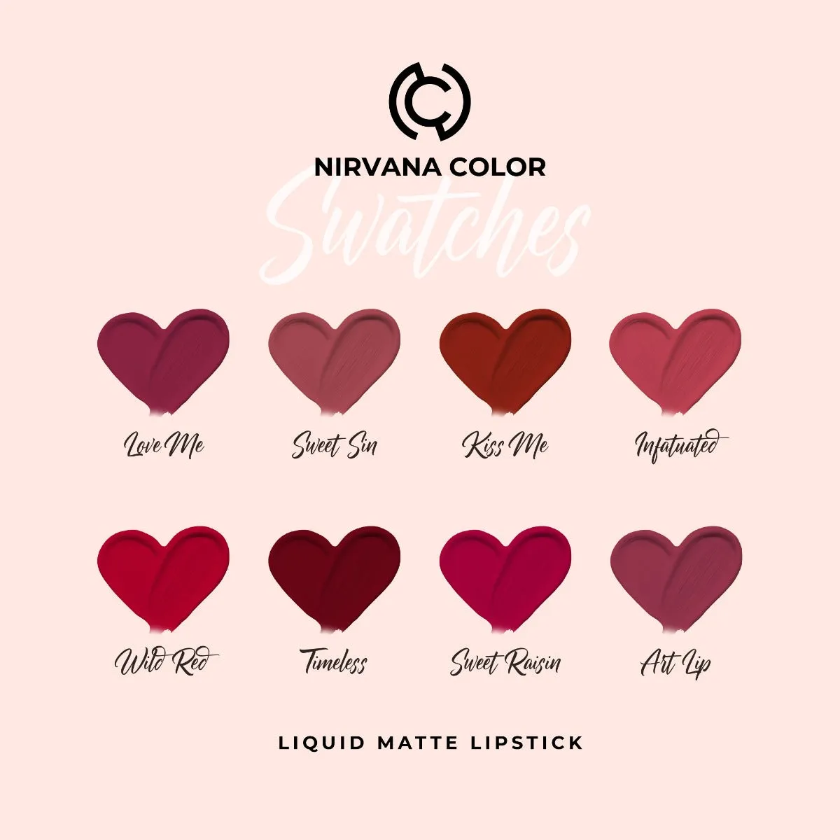 Nirvana Color Liquid Matte Lipstick - Wild Red (4gm)