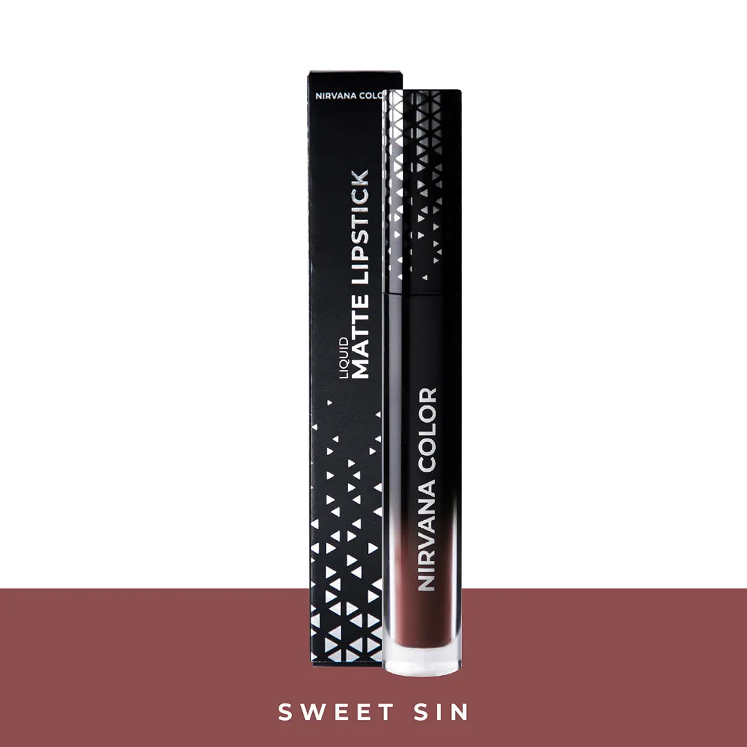 Nirvana Color Liquid Matte Lipstick - Wild Red (4gm)