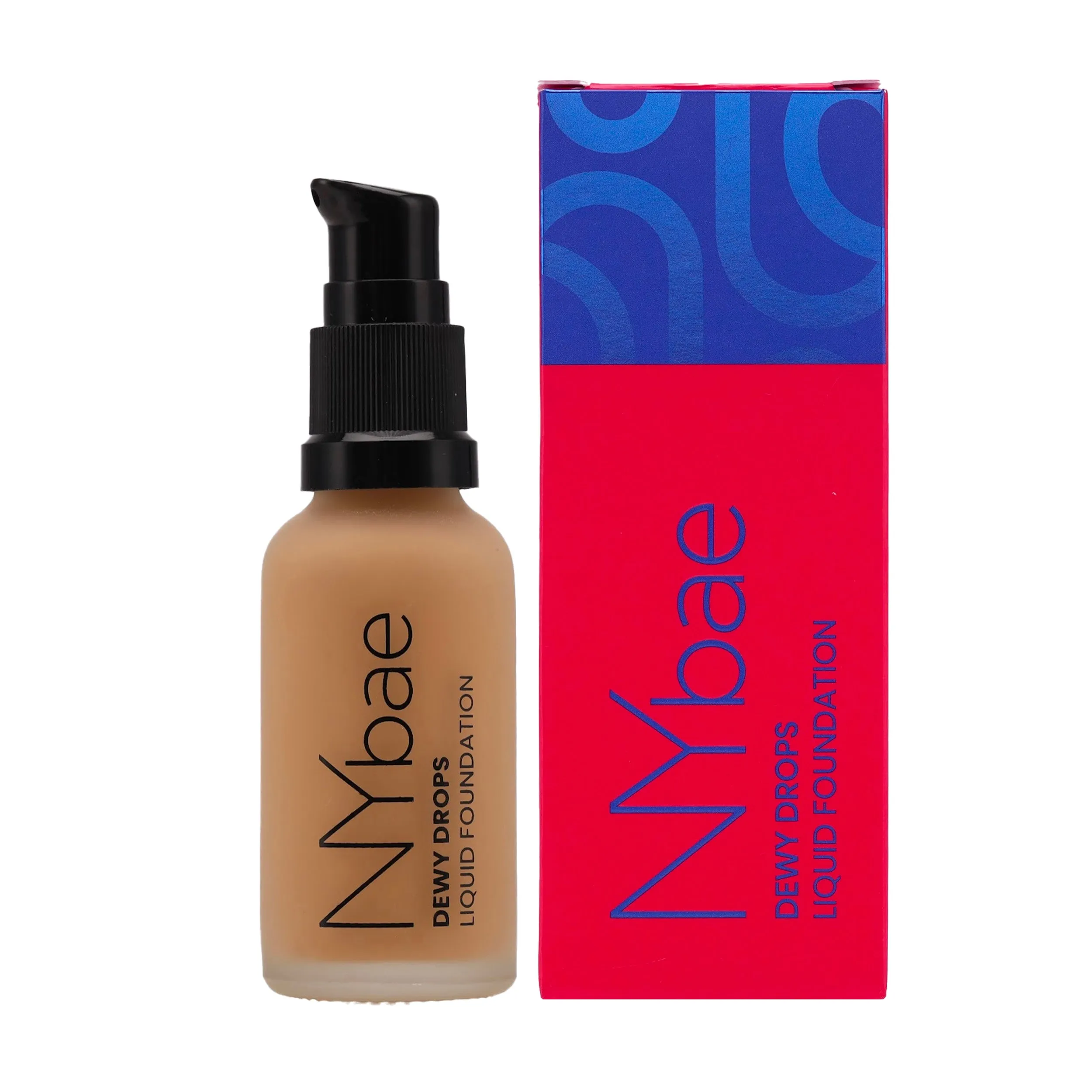 NY Bae Dewy Drops Foundation - Flat White 01 (30 ml) | Fair Skin | Cool Undertone | Full Coverage | Long Lasting | Non-Transfer