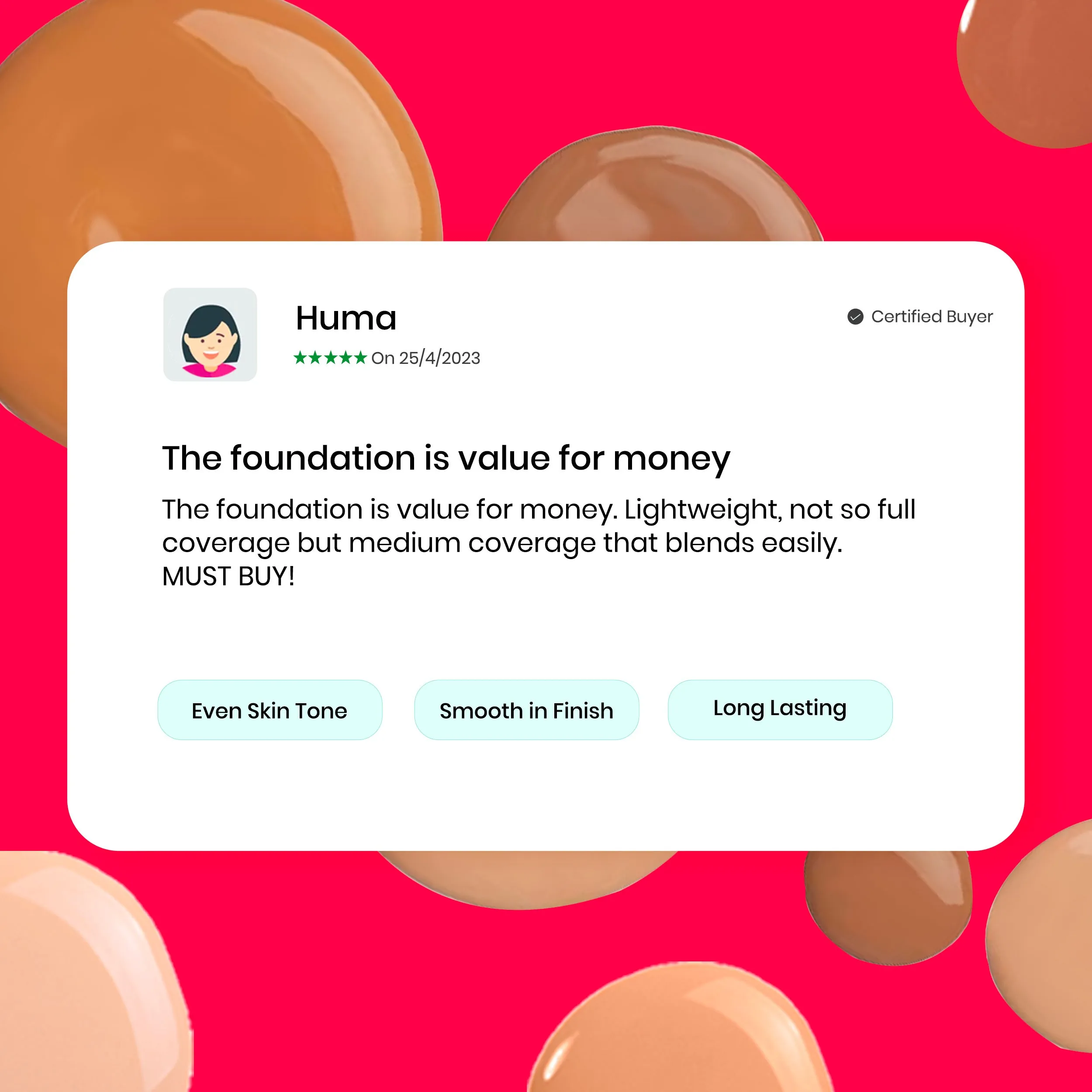 NY Bae Dewy Drops Foundation - Flat White 01 (30 ml) | Fair Skin | Cool Undertone | Full Coverage | Long Lasting | Non-Transfer