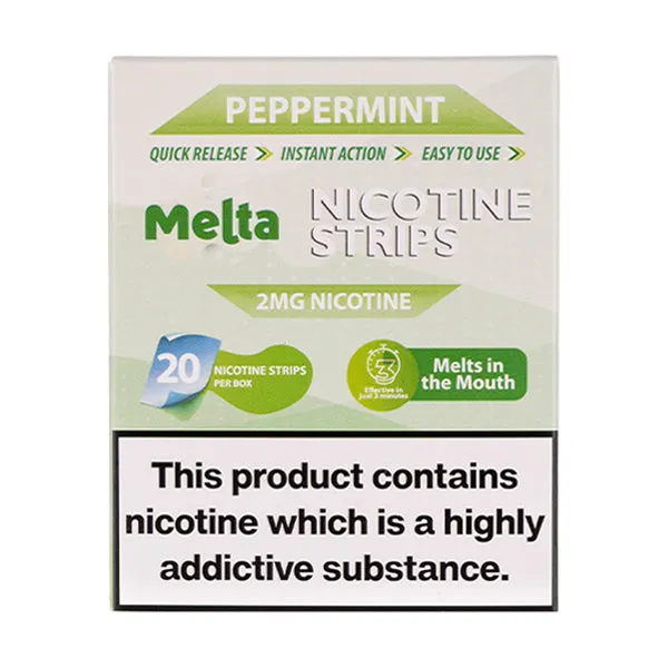 Peppermint Nicotine Strips by Melta