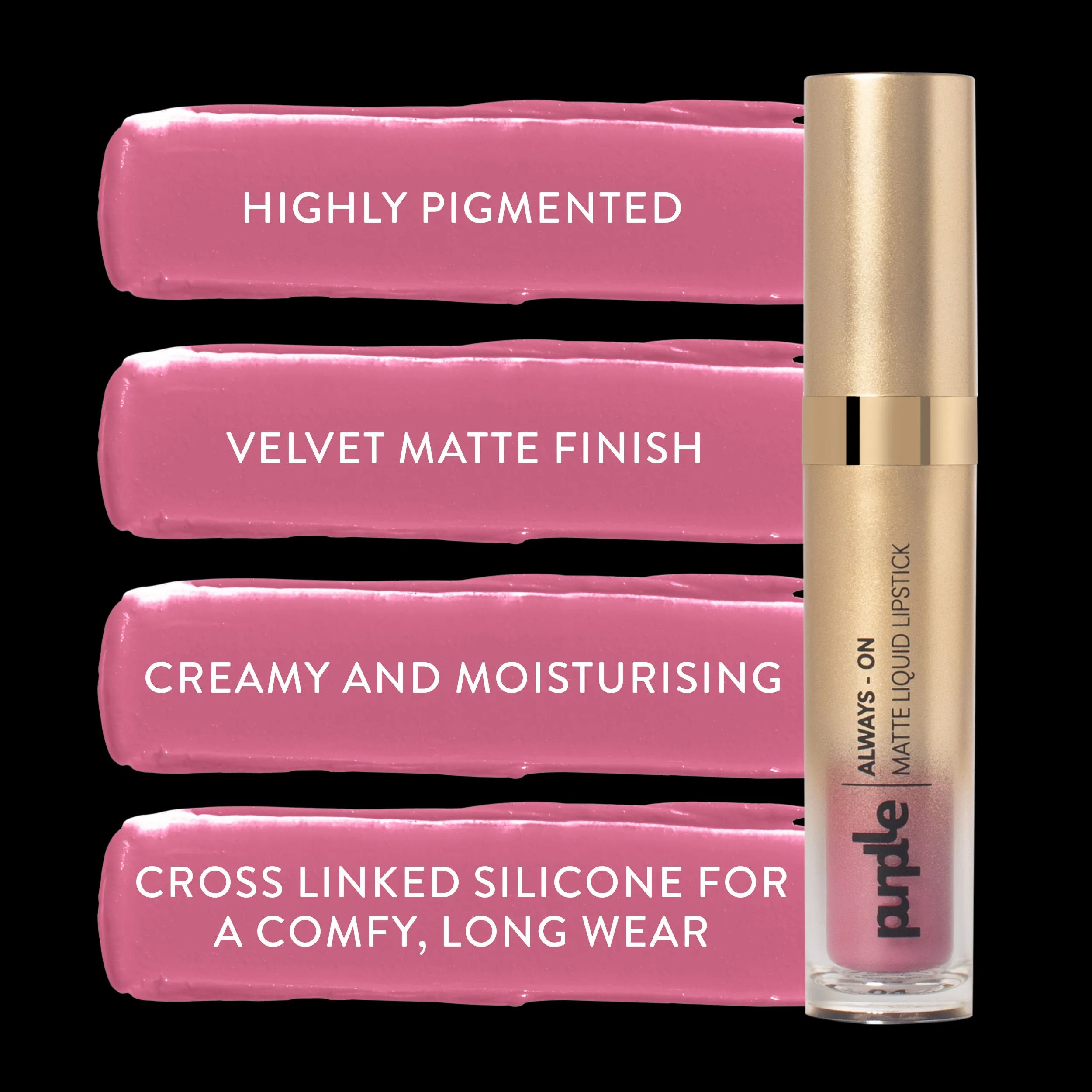 Purplle Always - On Matte Liquid Lipstick - Sensational Senorita 04 (6.5ml)