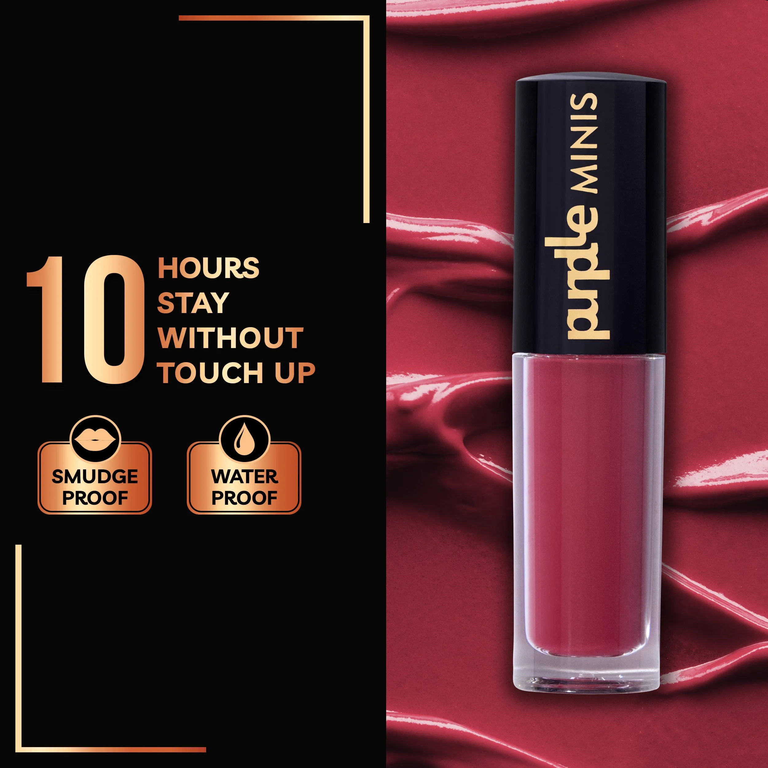Purplle Ultra HD Matte Mini Liquid Lipstick, Brown - My First Gossip 20 | Highly Pigmented | Non-drying | Long Lasting | Easy Application | Water Resistant | Transferproof | Smudgeproof (1.6 ml)
