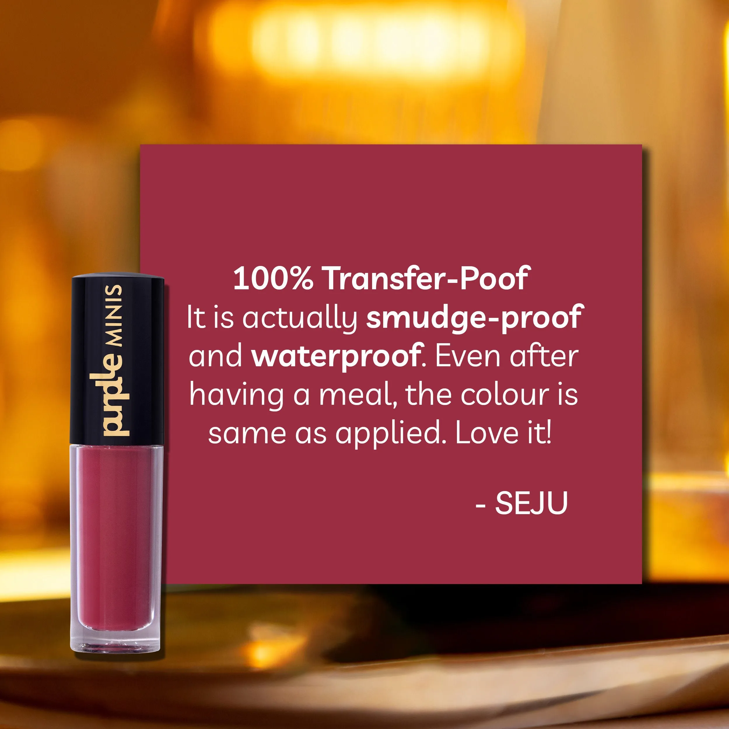 Purplle Ultra HD Matte Mini Liquid Lipstick, Brown - My First Gossip 20 | Highly Pigmented | Non-drying | Long Lasting | Easy Application | Water Resistant | Transferproof | Smudgeproof (1.6 ml)