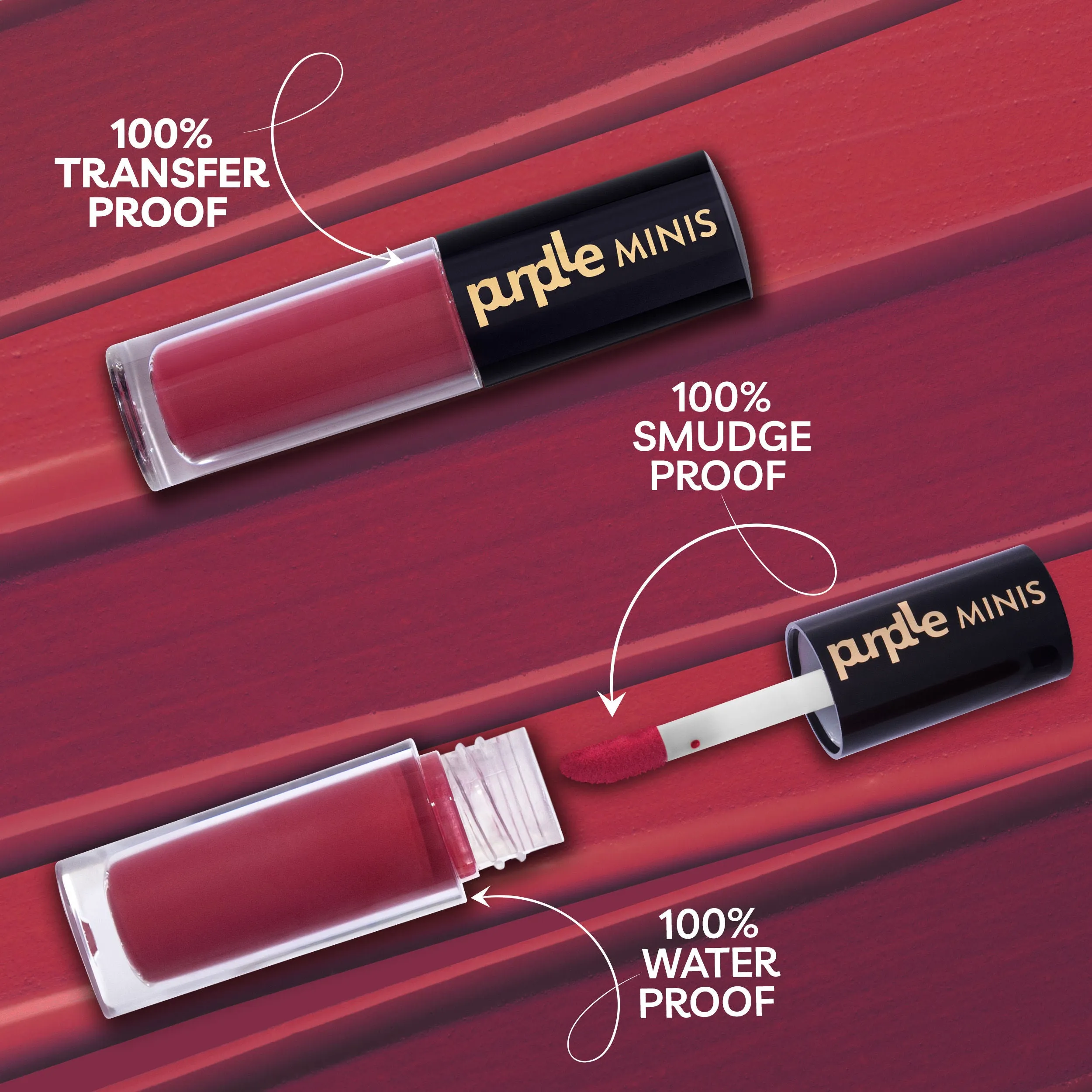 Purplle Ultra HD Matte Mini Liquid Lipstick, Brown - My First Gossip 20 | Highly Pigmented | Non-drying | Long Lasting | Easy Application | Water Resistant | Transferproof | Smudgeproof (1.6 ml)