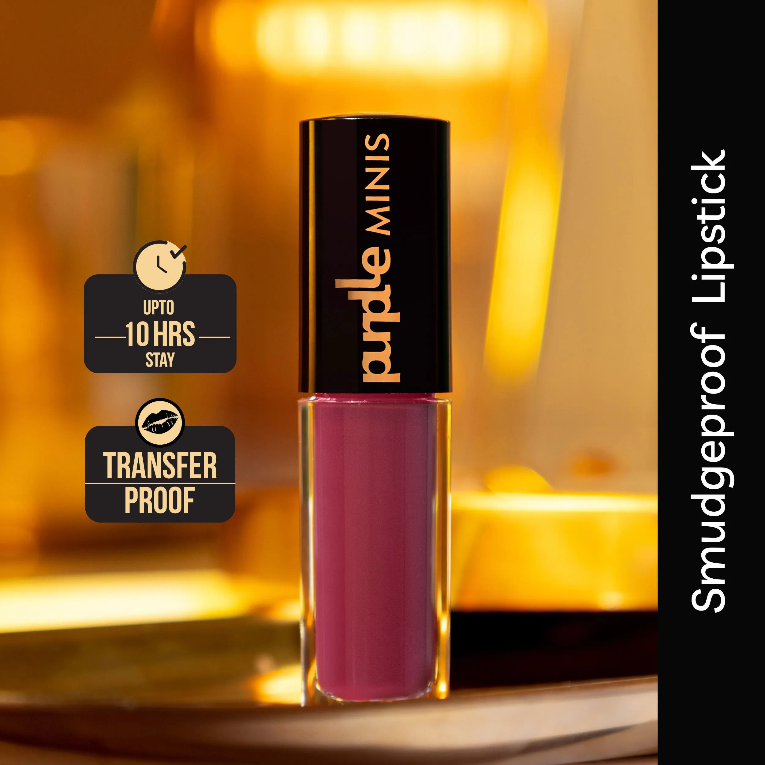Purplle Ultra HD Matte Mini Liquid Lipstick, Brown - My First Gossip 20 | Highly Pigmented | Non-drying | Long Lasting | Easy Application | Water Resistant | Transferproof | Smudgeproof (1.6 ml)