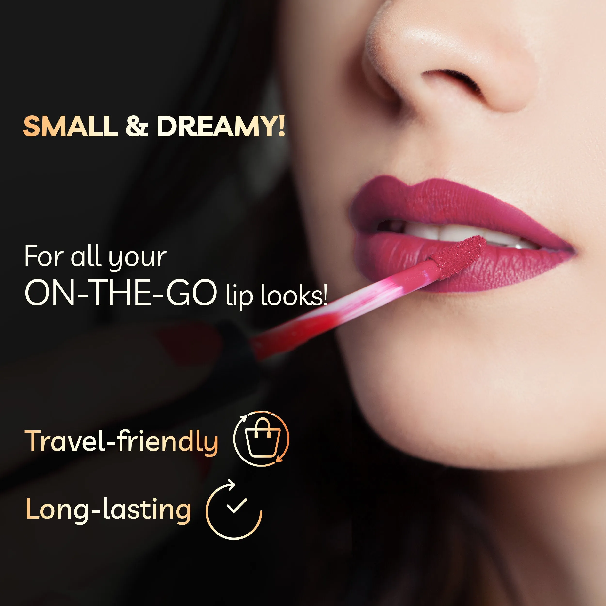 Purplle Ultra HD Matte Mini Liquid Lipstick, Brown - My First Gossip 20 | Highly Pigmented | Non-drying | Long Lasting | Easy Application | Water Resistant | Transferproof | Smudgeproof (1.6 ml)