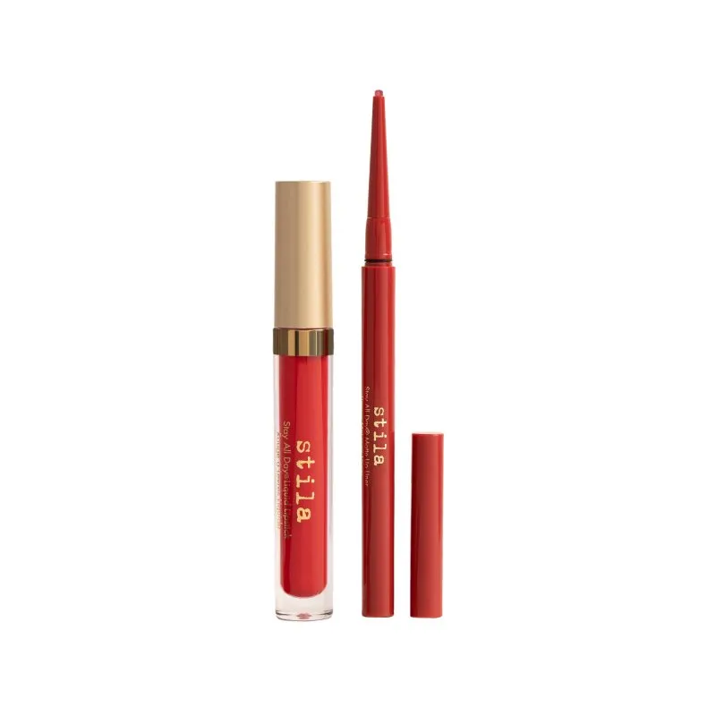 Stila Red Compassion Liquid Lipstick & Lip Liner Set